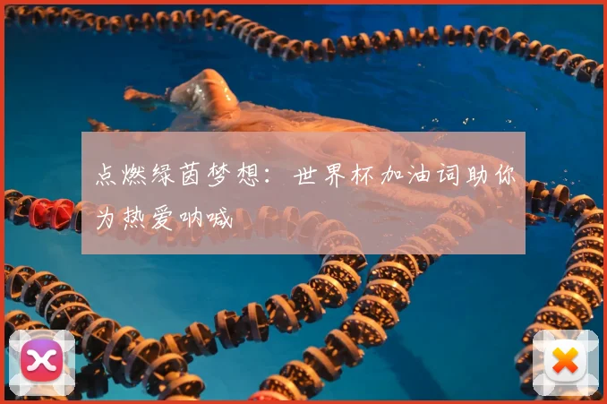 点燃绿茵梦想：世界杯加油词助你为热爱呐喊